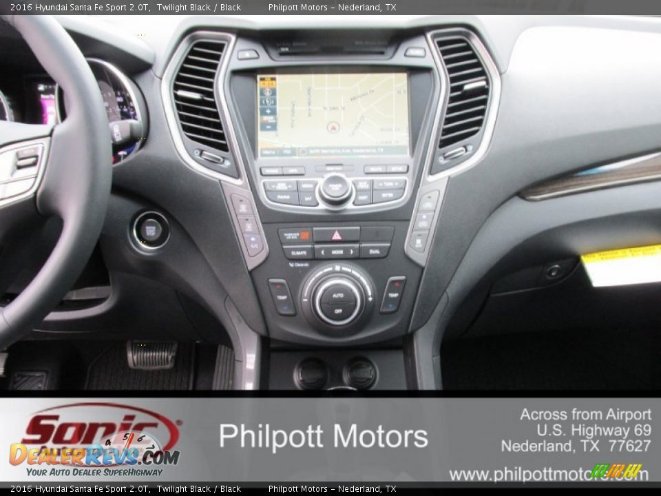 2016 Hyundai Santa Fe Sport 2.0T Twilight Black / Black Photo #24