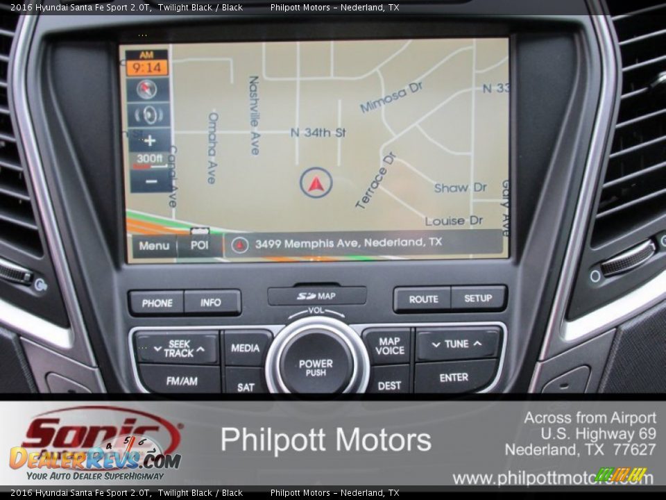 2016 Hyundai Santa Fe Sport 2.0T Twilight Black / Black Photo #25