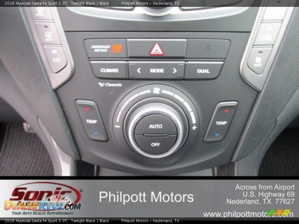 2016 Hyundai Santa Fe Sport 2.0T Twilight Black / Black Photo #26