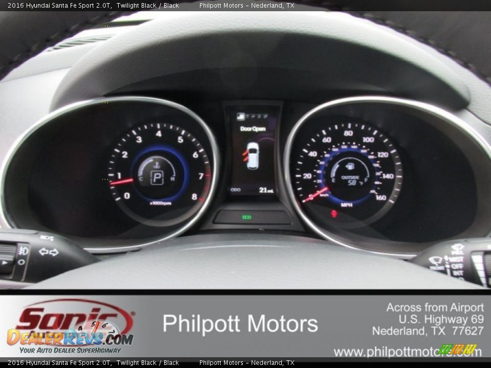 2016 Hyundai Santa Fe Sport 2.0T Twilight Black / Black Photo #29