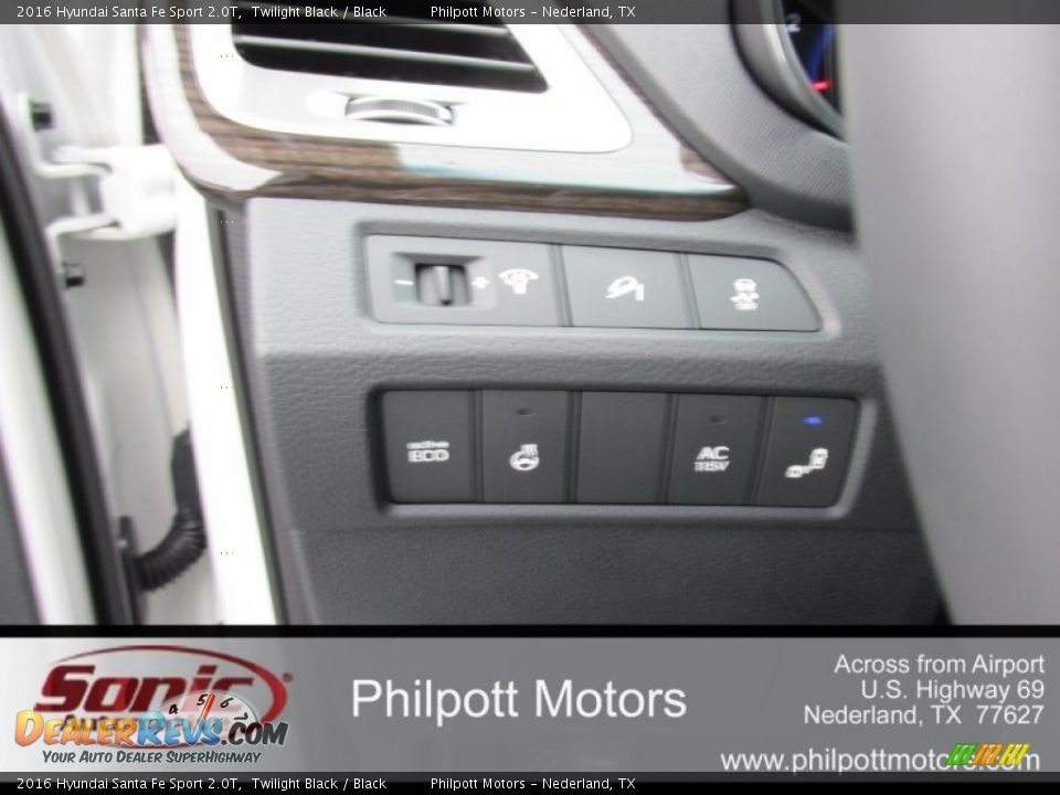 2016 Hyundai Santa Fe Sport 2.0T Twilight Black / Black Photo #30