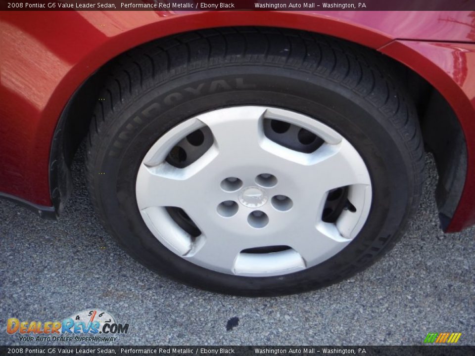 2008 Pontiac G6 Value Leader Sedan Performance Red Metallic / Ebony Black Photo #3