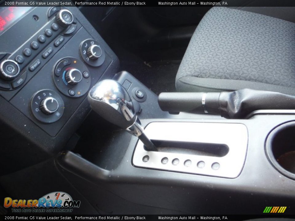2008 Pontiac G6 Value Leader Sedan Performance Red Metallic / Ebony Black Photo #12
