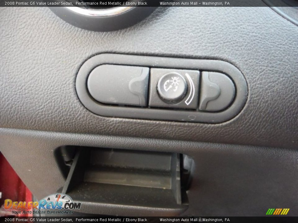 2008 Pontiac G6 Value Leader Sedan Performance Red Metallic / Ebony Black Photo #15