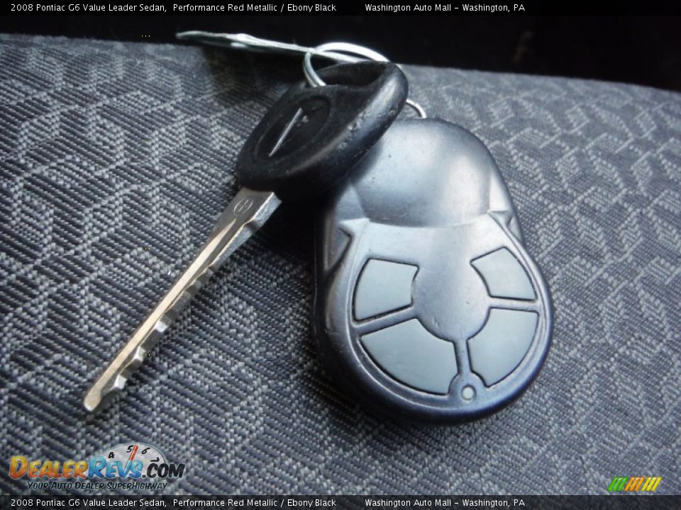 2008 Pontiac G6 Value Leader Sedan Performance Red Metallic / Ebony Black Photo #18