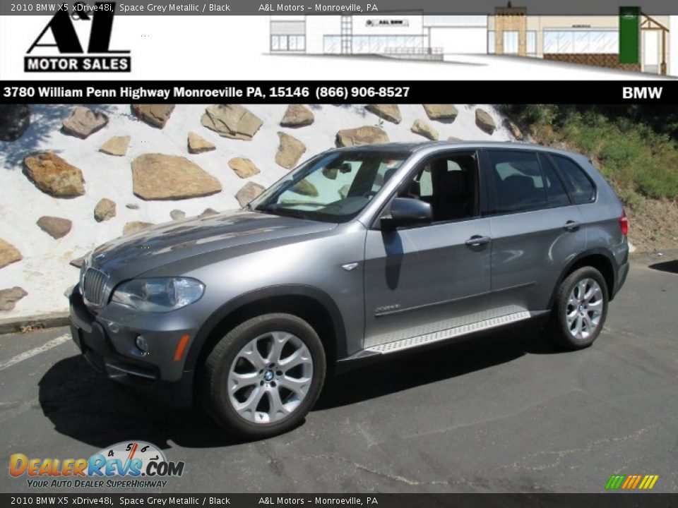 2010 BMW X5 xDrive48i Space Grey Metallic / Black Photo #1