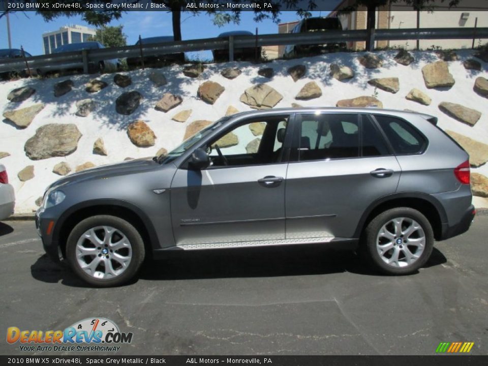 2010 BMW X5 xDrive48i Space Grey Metallic / Black Photo #2
