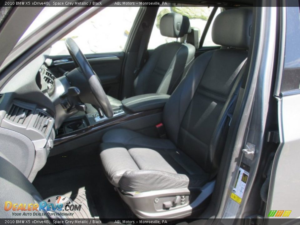 2010 BMW X5 xDrive48i Space Grey Metallic / Black Photo #12
