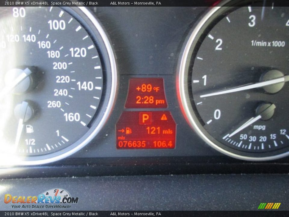 2010 BMW X5 xDrive48i Space Grey Metallic / Black Photo #20