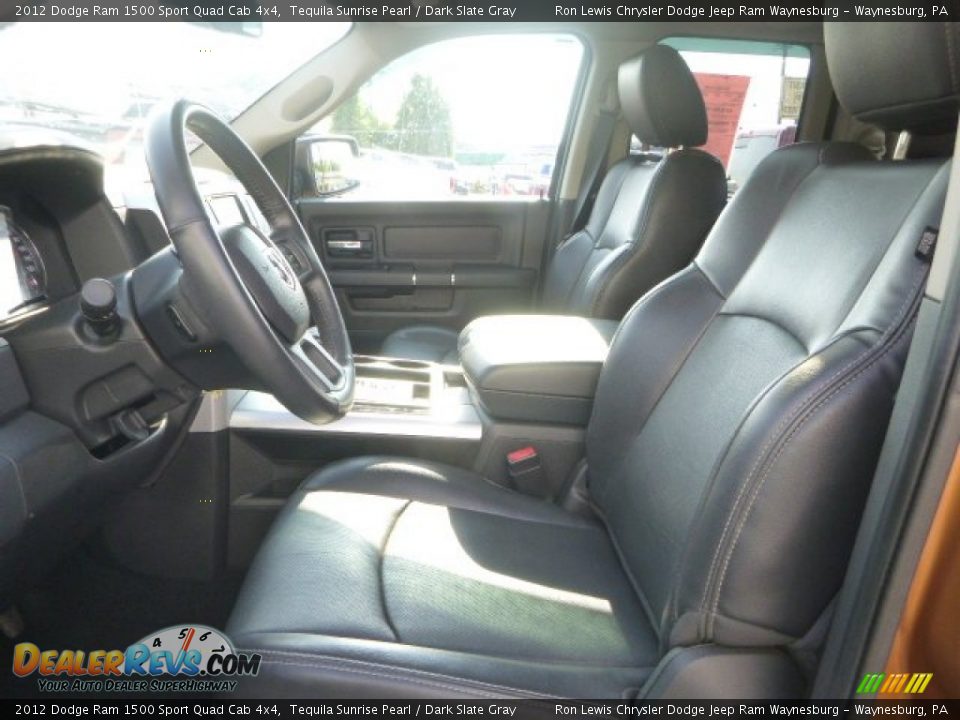 2012 Dodge Ram 1500 Sport Quad Cab 4x4 Tequila Sunrise Pearl / Dark Slate Gray Photo #14