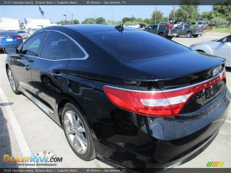 2015 Hyundai Azera Eclipse Black / Graphite Black Photo #3