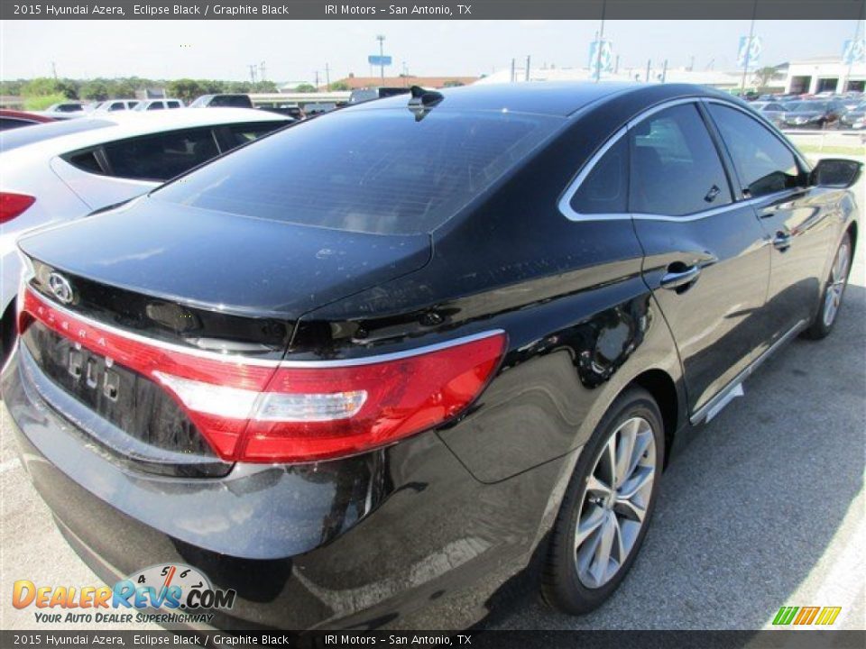 2015 Hyundai Azera Eclipse Black / Graphite Black Photo #5