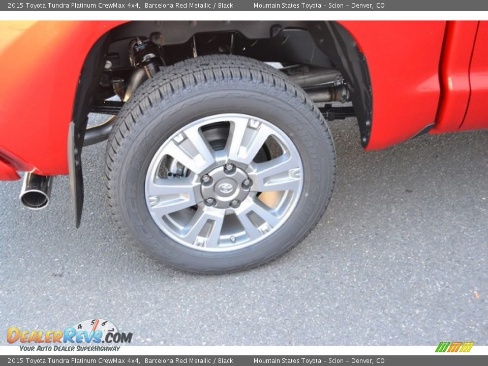2015 Toyota Tundra Platinum CrewMax 4x4 Barcelona Red Metallic / Black Photo #13