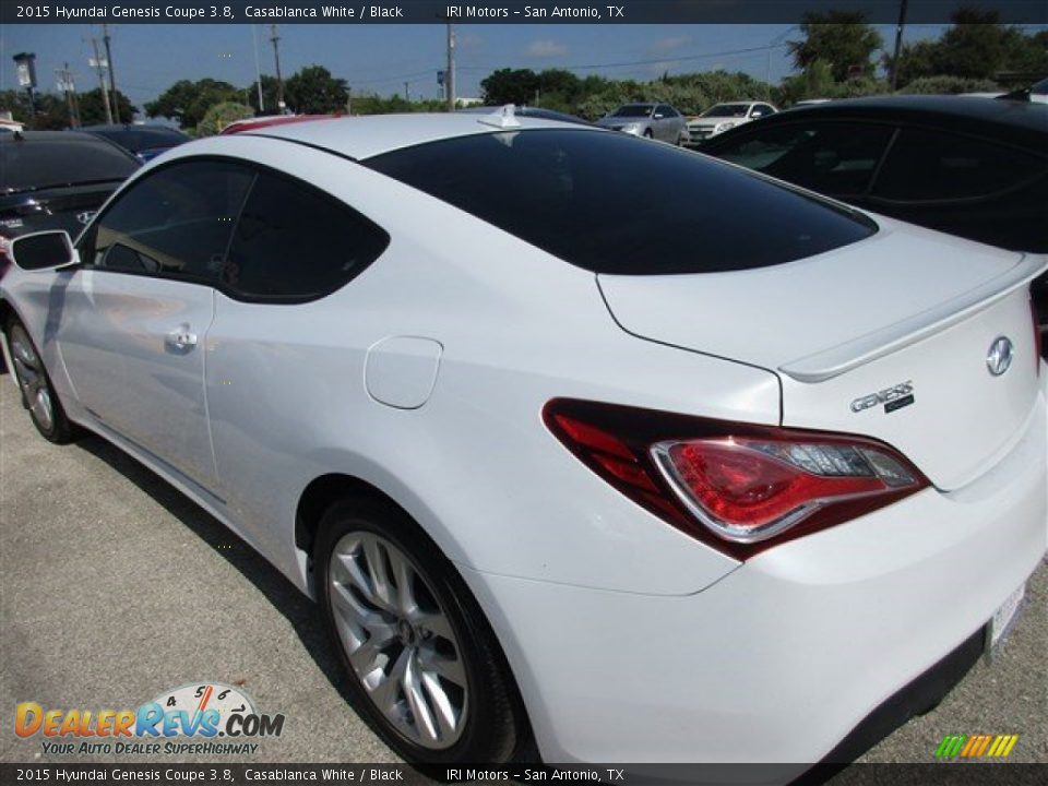 2015 Hyundai Genesis Coupe 3.8 Casablanca White / Black Photo #3