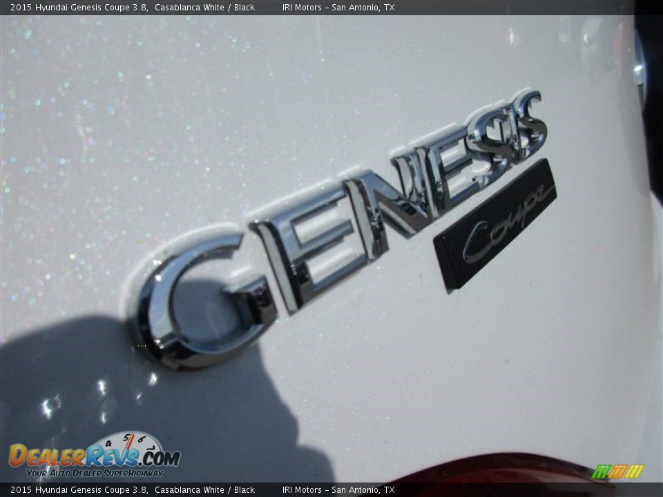 2015 Hyundai Genesis Coupe 3.8 Casablanca White / Black Photo #4