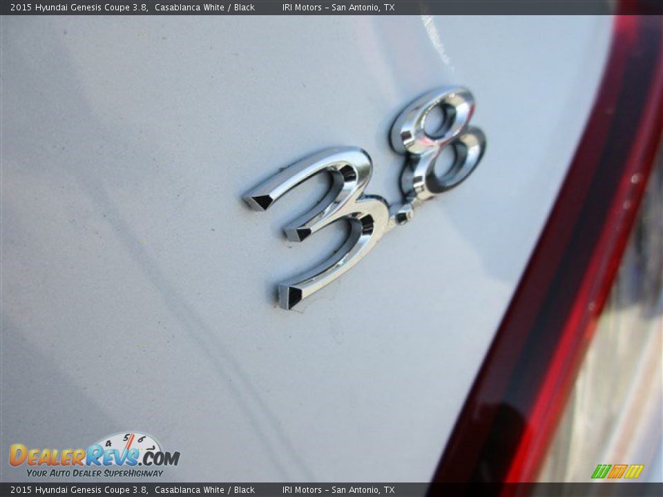 2015 Hyundai Genesis Coupe 3.8 Casablanca White / Black Photo #5