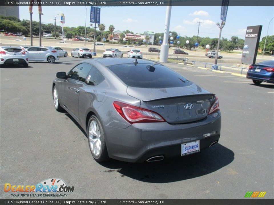 2015 Hyundai Genesis Coupe 3.8 Empire State Gray / Black Photo #6