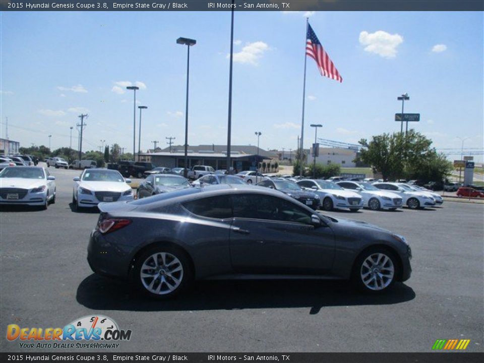 2015 Hyundai Genesis Coupe 3.8 Empire State Gray / Black Photo #9