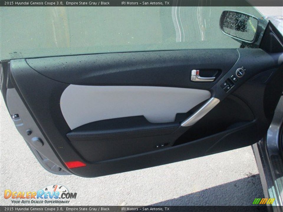 2015 Hyundai Genesis Coupe 3.8 Empire State Gray / Black Photo #11
