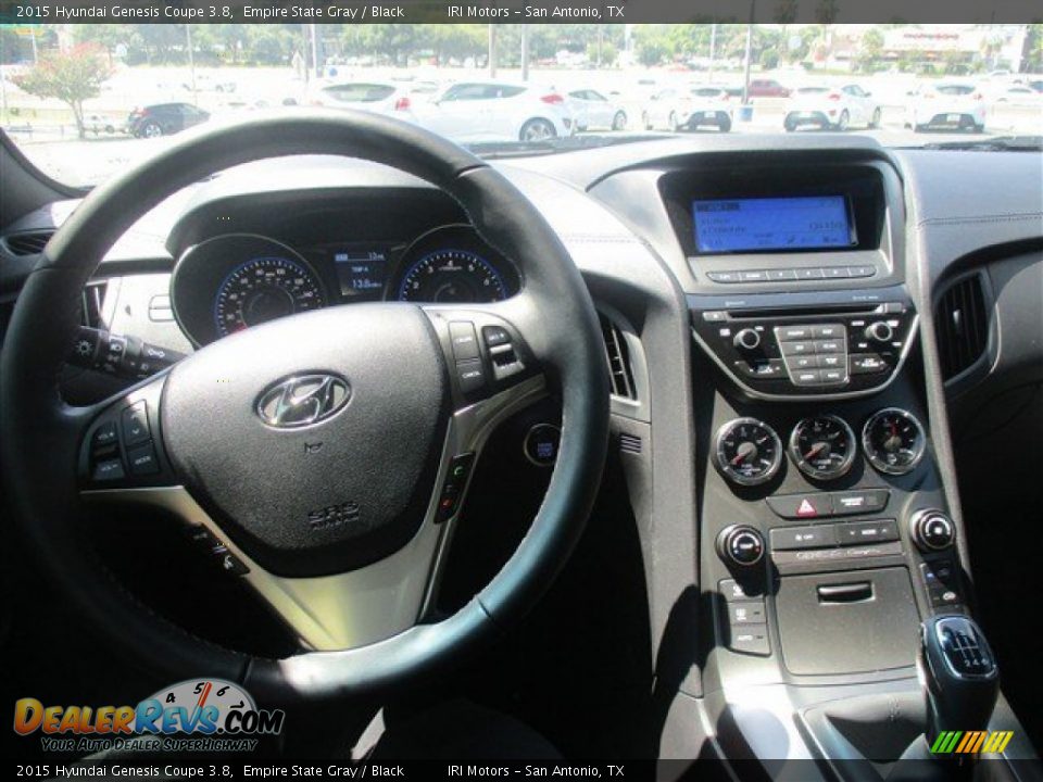 2015 Hyundai Genesis Coupe 3.8 Empire State Gray / Black Photo #13