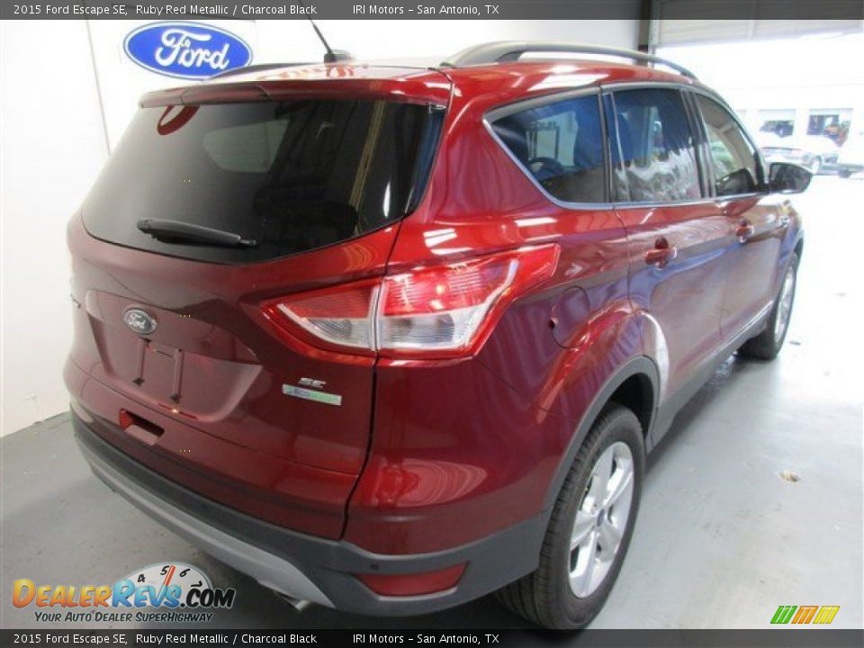 2015 Ford Escape SE Ruby Red Metallic / Charcoal Black Photo #8