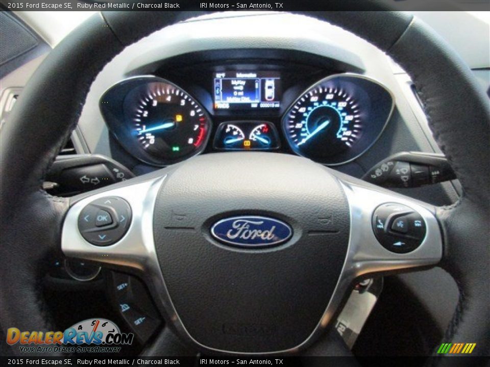2015 Ford Escape SE Ruby Red Metallic / Charcoal Black Photo #23