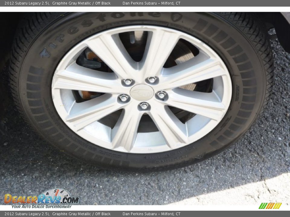 2012 Subaru Legacy 2.5i Graphite Gray Metallic / Off Black Photo #19