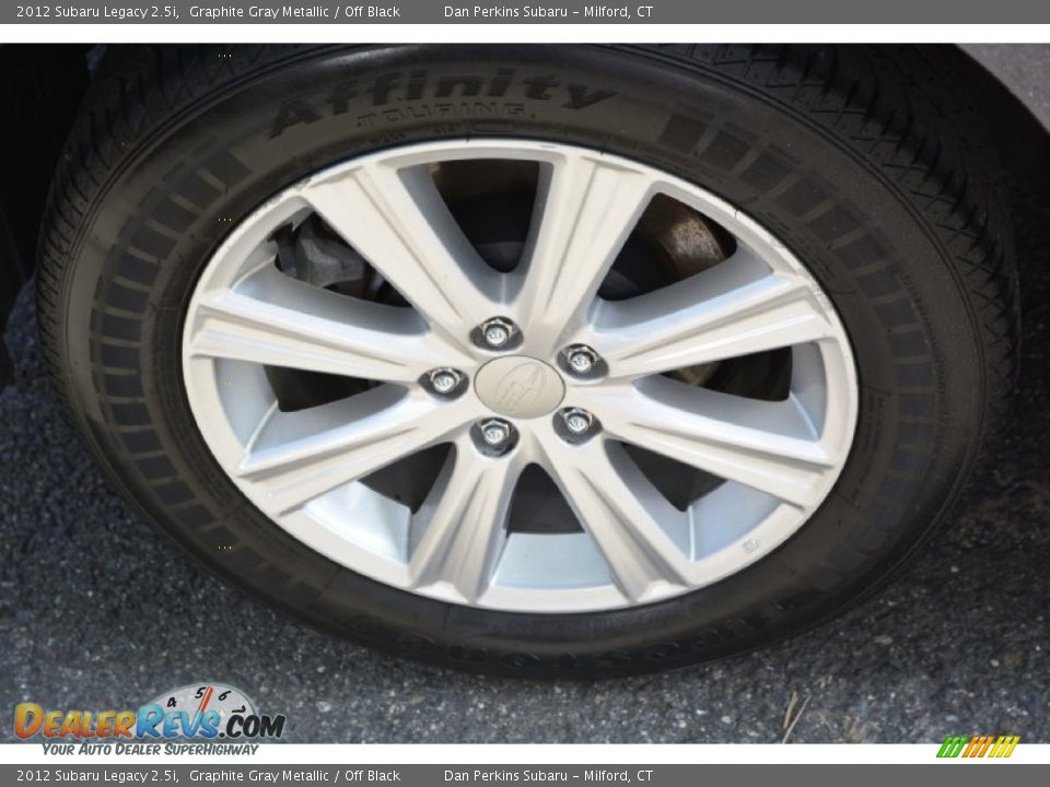 2012 Subaru Legacy 2.5i Graphite Gray Metallic / Off Black Photo #20