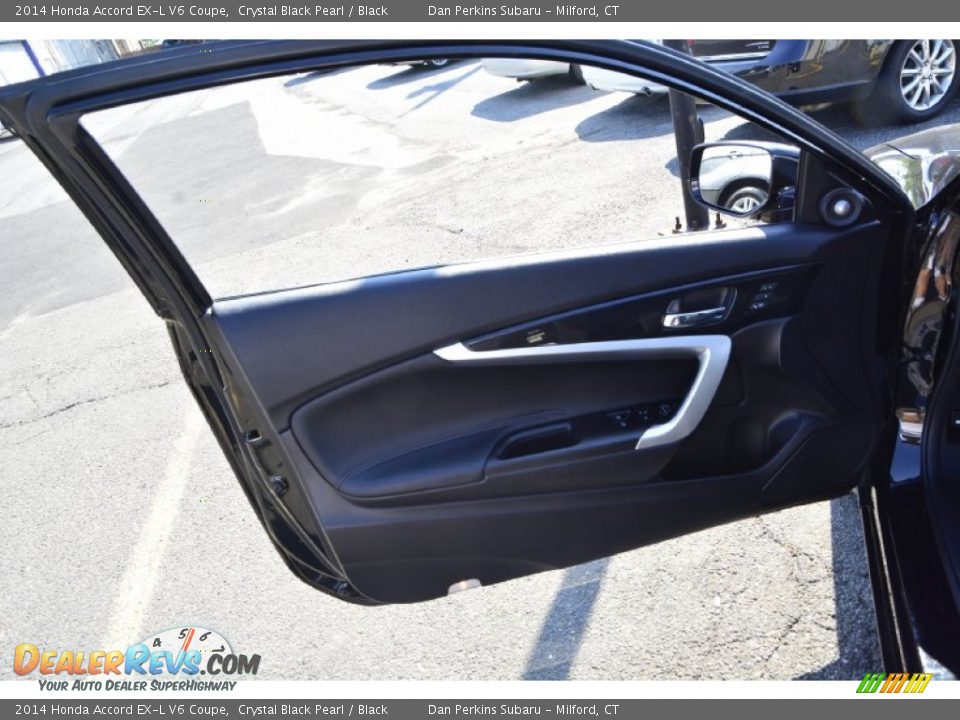2014 Honda Accord EX-L V6 Coupe Crystal Black Pearl / Black Photo #16