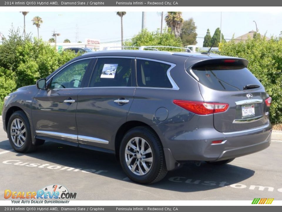2014 Infiniti QX60 Hybrid AWD Diamond Slate / Graphite Photo #2