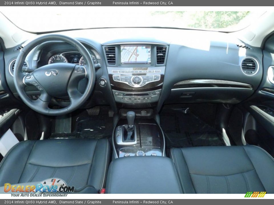 2014 Infiniti QX60 Hybrid AWD Diamond Slate / Graphite Photo #3