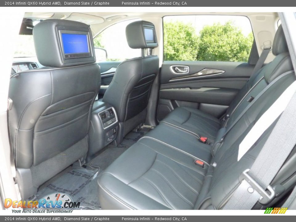 2014 Infiniti QX60 Hybrid AWD Diamond Slate / Graphite Photo #5