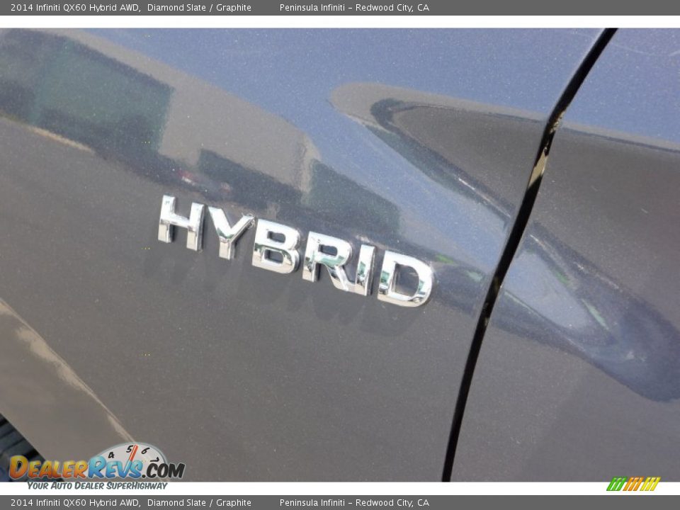 2014 Infiniti QX60 Hybrid AWD Diamond Slate / Graphite Photo #8