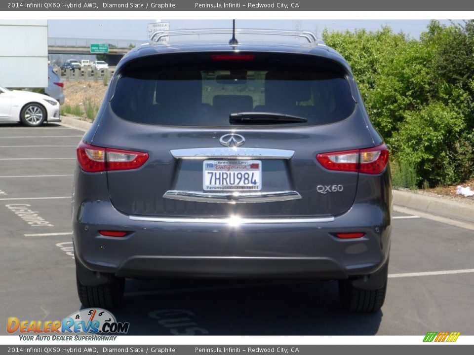 2014 Infiniti QX60 Hybrid AWD Diamond Slate / Graphite Photo #12