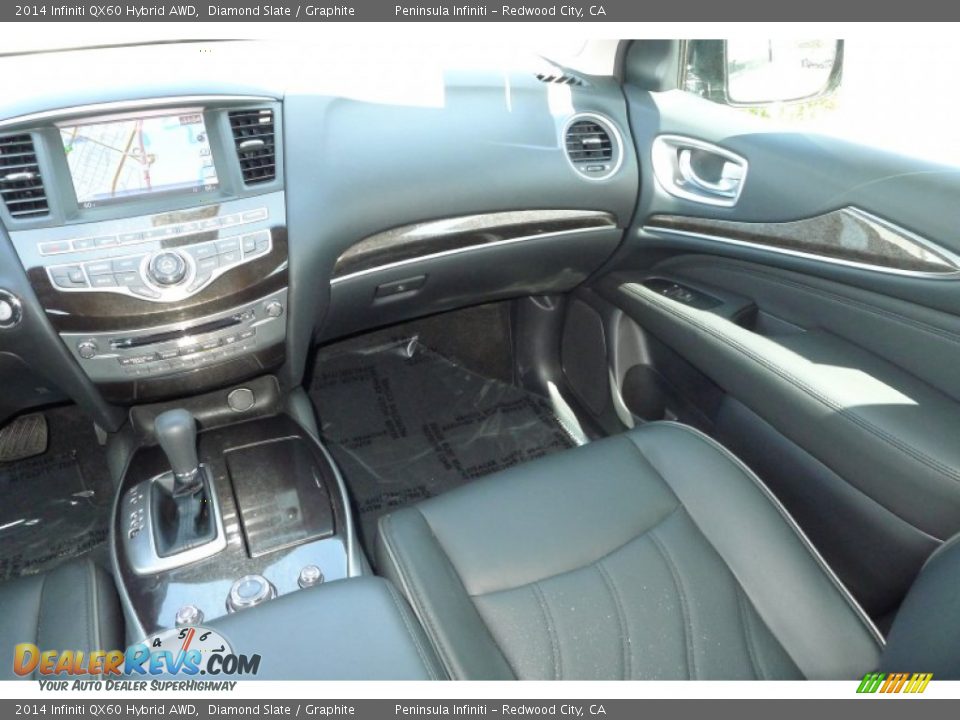2014 Infiniti QX60 Hybrid AWD Diamond Slate / Graphite Photo #14