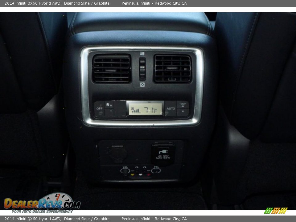 2014 Infiniti QX60 Hybrid AWD Diamond Slate / Graphite Photo #15