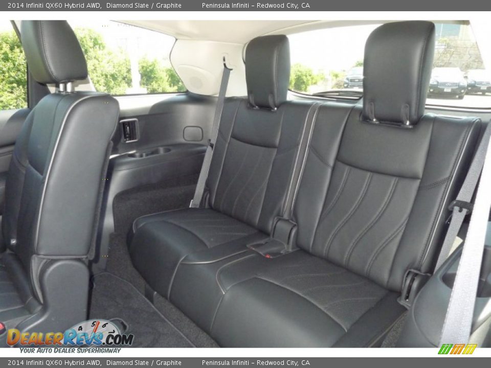 2014 Infiniti QX60 Hybrid AWD Diamond Slate / Graphite Photo #16