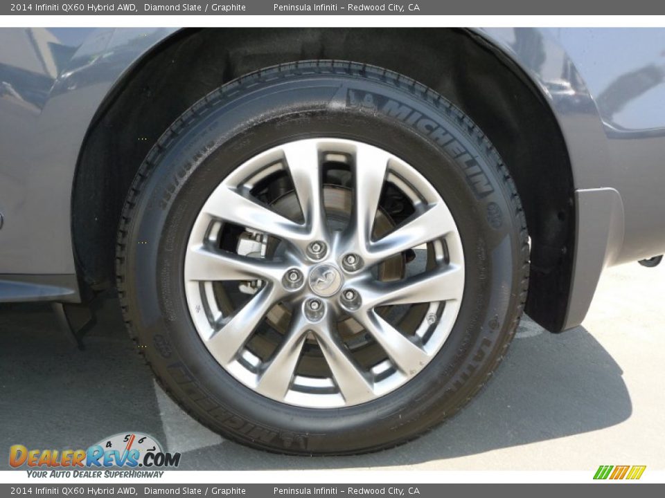 2014 Infiniti QX60 Hybrid AWD Diamond Slate / Graphite Photo #18