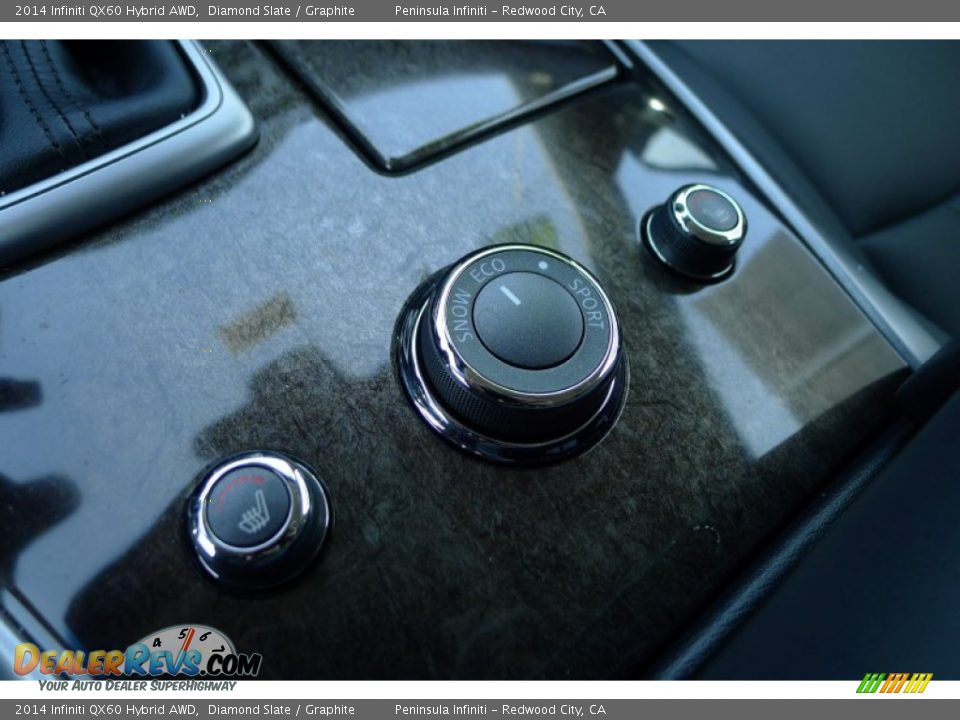2014 Infiniti QX60 Hybrid AWD Diamond Slate / Graphite Photo #20