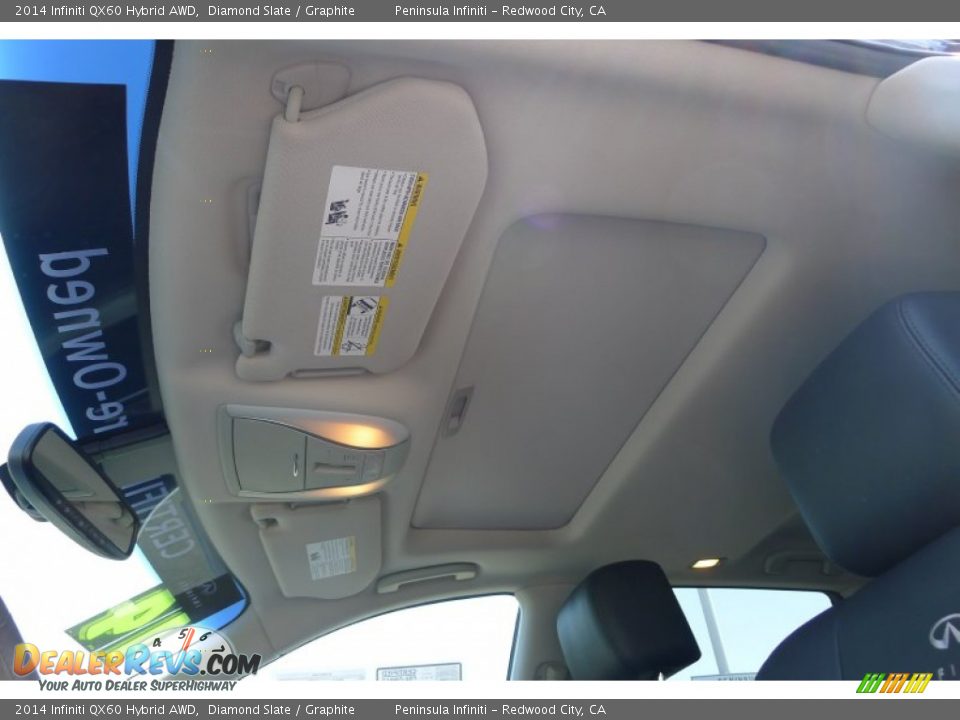 2014 Infiniti QX60 Hybrid AWD Diamond Slate / Graphite Photo #21