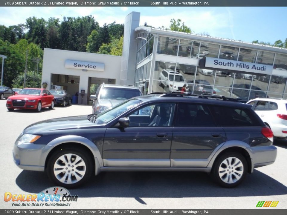 2009 Subaru Outback 2.5i Limited Wagon Diamond Gray Metallic / Off Black Photo #2