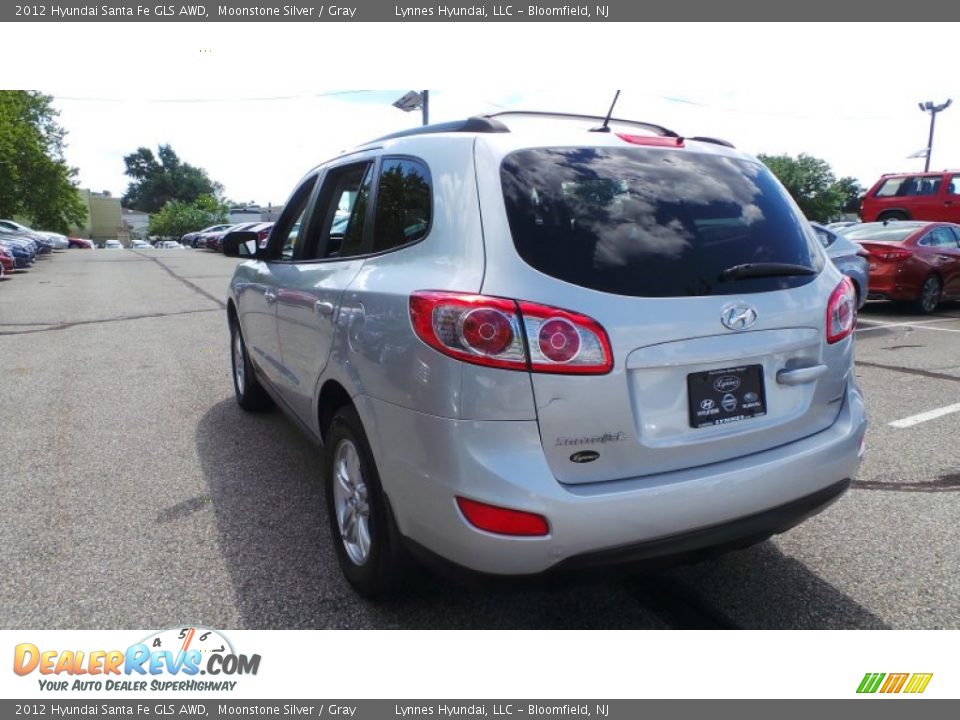 2012 Hyundai Santa Fe GLS AWD Moonstone Silver / Gray Photo #4