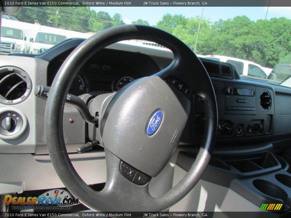 2010 Ford E Series Van E150 Commercial Oxford White / Medium Flint Photo #28