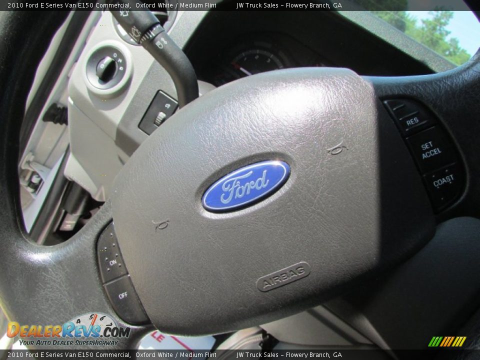 2010 Ford E Series Van E150 Commercial Oxford White / Medium Flint Photo #30