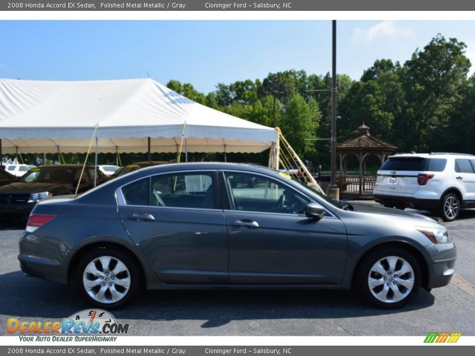 2008 Honda Accord EX Sedan Polished Metal Metallic / Gray Photo #2