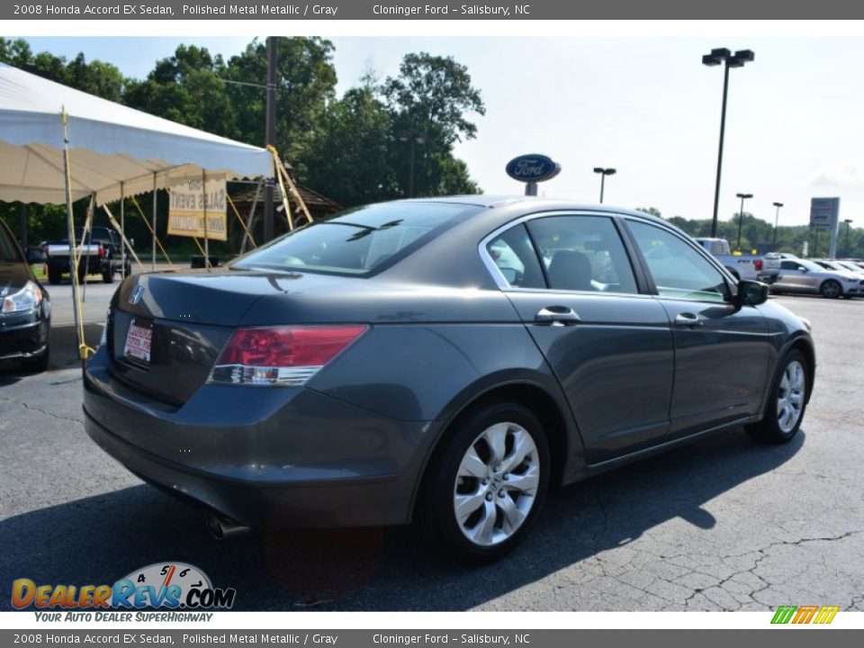 2008 Honda Accord EX Sedan Polished Metal Metallic / Gray Photo #3