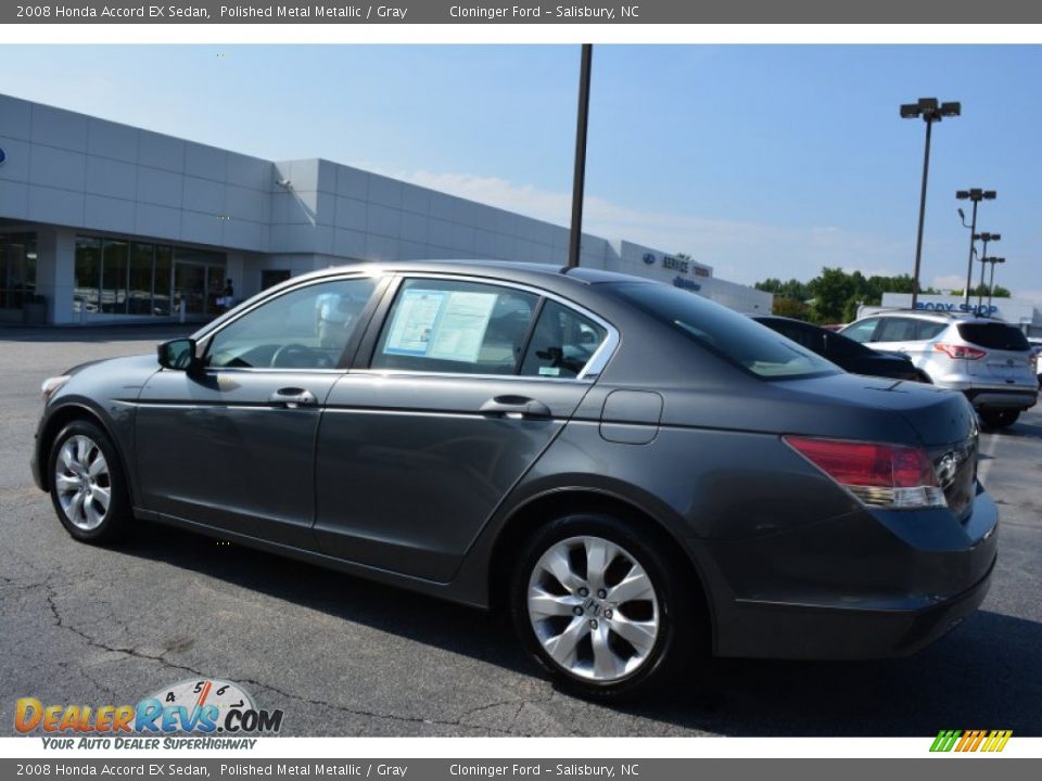 2008 Honda Accord EX Sedan Polished Metal Metallic / Gray Photo #5