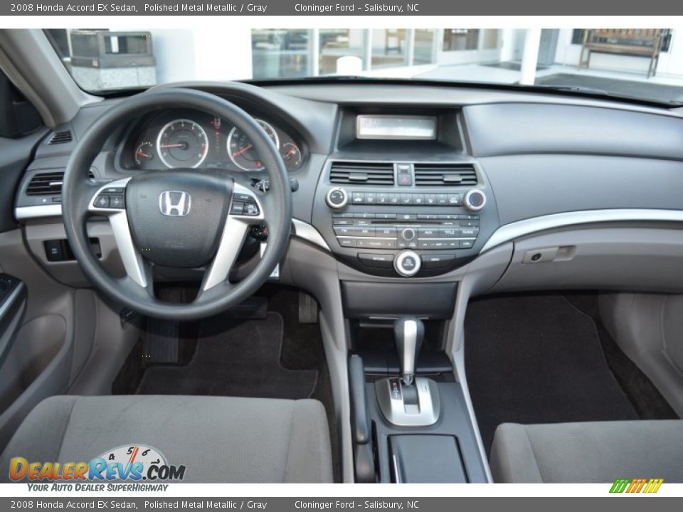 2008 Honda Accord EX Sedan Polished Metal Metallic / Gray Photo #12