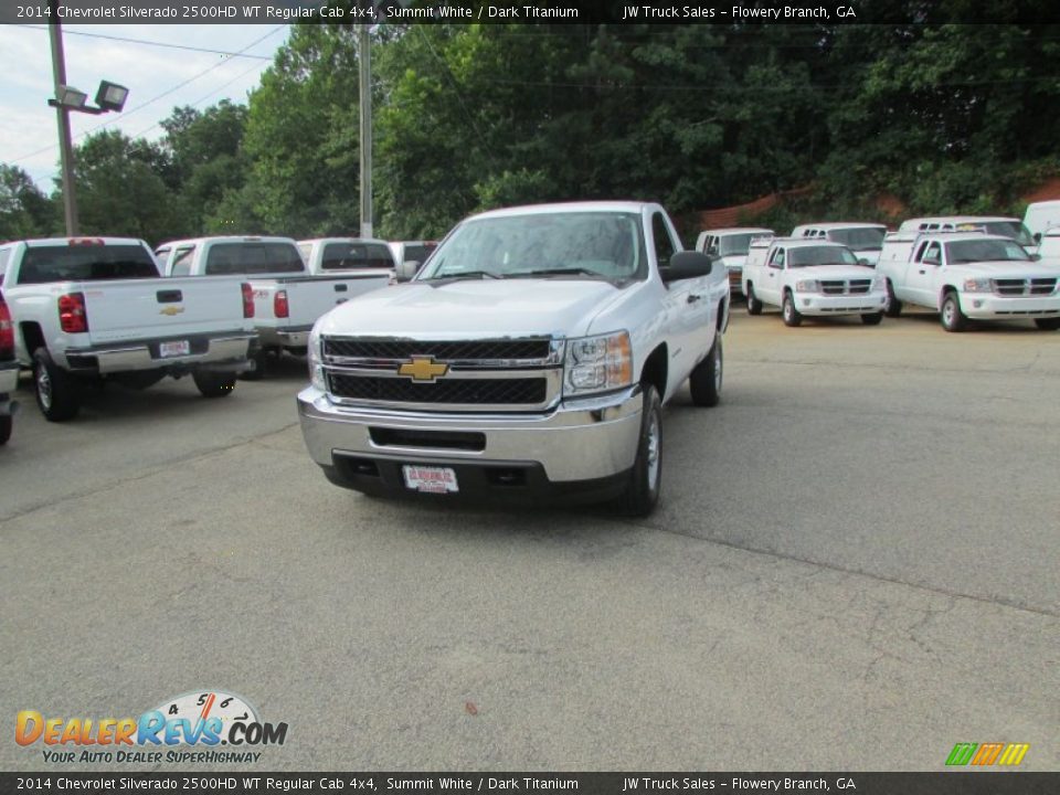 2014 Chevrolet Silverado 2500HD WT Regular Cab 4x4 Summit White / Dark Titanium Photo #1