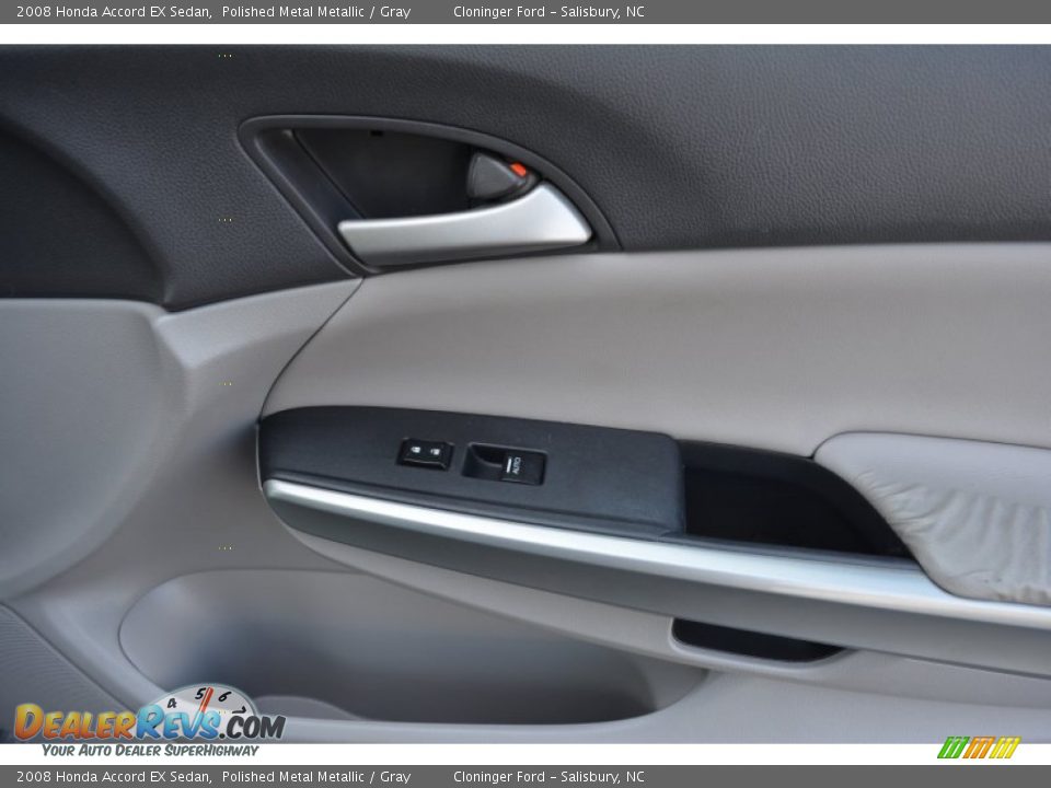 2008 Honda Accord EX Sedan Polished Metal Metallic / Gray Photo #16